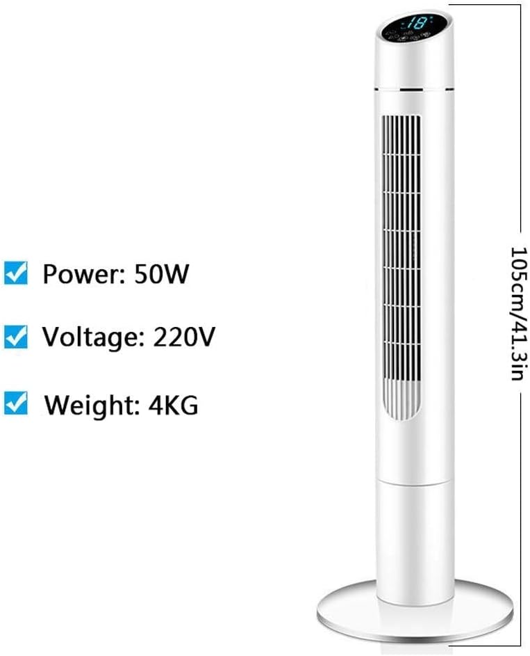 Air Cooler for Home Office Portable Air Cooler 41'' Quiet Oscillating Tower Fan with Remote Control 3 Speed Setting 8 Hour Timer Standing Fan (Color : Size :)