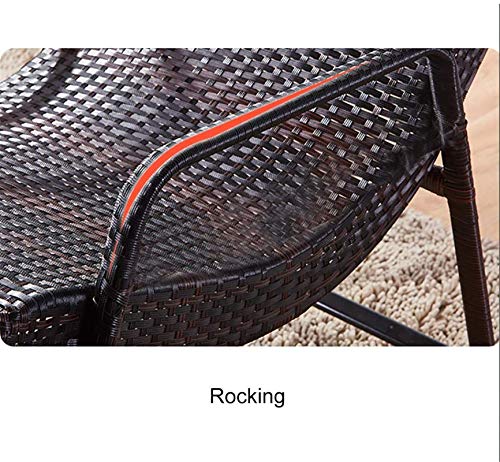 Lightweight Rocking Chair Home Adult Siesta Chair Old Man Rocking Chair Outdoor Lounge Chair Balcony Wicker Chair Modern Leisure,Zero Gravity Rocker Outdoor Patio Garden Recliner Seat ( Color : A ) #TOP21