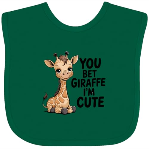 inktastic You Bet Giraffe I'm Cute Baby Bib