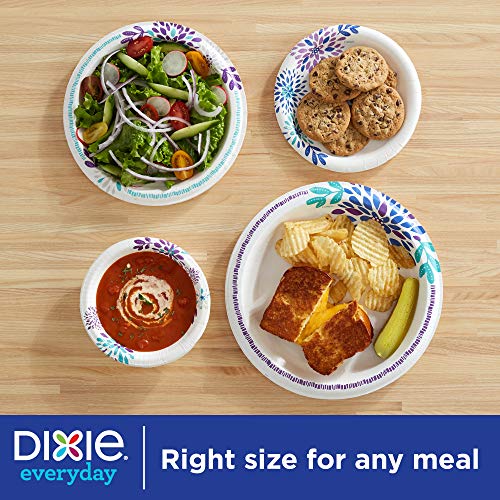 Dixie Everyday Paper Plates, 8 1/2", Lunch Or Light Dinner Size Printed Disposable Plates, 90 Count (Pack Of 1) #TOP3