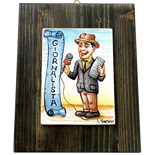 Giornalista uomo - Idea regalo uomo originale - Quadretto con