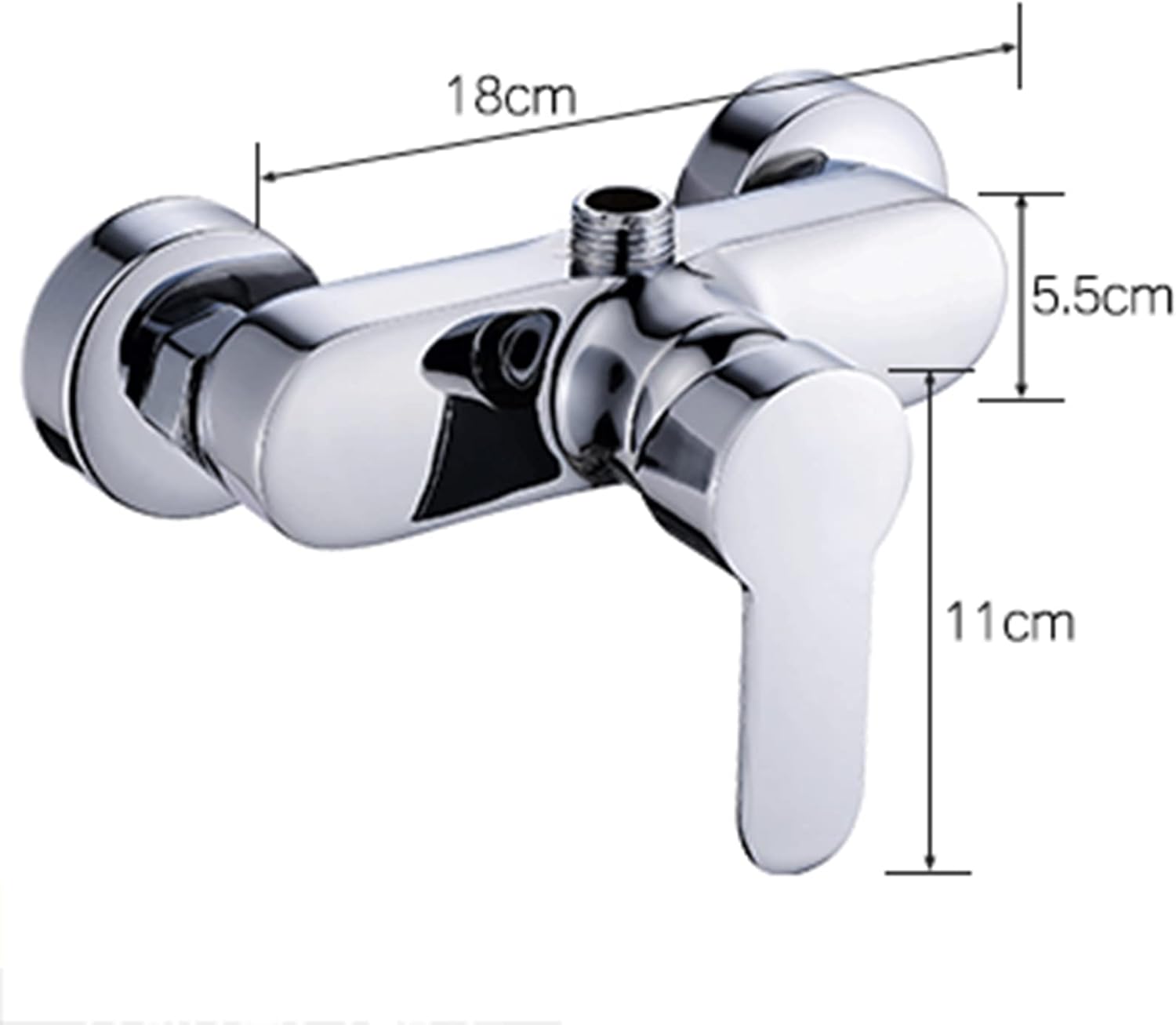 Shower taps and Shower Head Shower taps for Bathroom Wall Mounted Bathroom Sink tap Single Lever Shower Faucet Brass Wall-Mounted Bathroom Accessories G1/2 inch,Chrome A (Color : Chrome A)