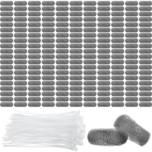 200 Pack Washing Machine Lint Traps for Washing Machine Hose Stainless Steel Lint Snare Traps Washer Lint Catcher Mesh Washing Machine Filter with Cable Ties for Washer Sink Drain Hose