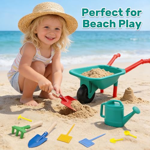 CUTE STONE Kids Gardening Set, Plant Growing Kit with Wheelbarrow, 3 Metal Garden Tools & Kids Grow House with Upgraded Irrigation, Outdoor Indoor STEM Toys for Toddlers 3+ by CUTE STONE - Image 3