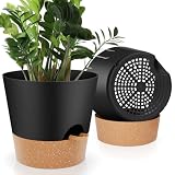 YNNICO 10-Inch Self-Watering Planters (2-Pack)