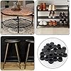 25Pcs 1 1/2 Inch(38mm) Black Hole Plug Plastic Hole Cover, Round End Cap Plug Flush Type Tube Insert Plug, Pipe Post Plug Panel Plug for Chair Furniture Glide Protectors