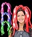 Fun Central 4 Pieces - LED Party Dreads - Light Up Noodle Hair Headband - Assorted Colors