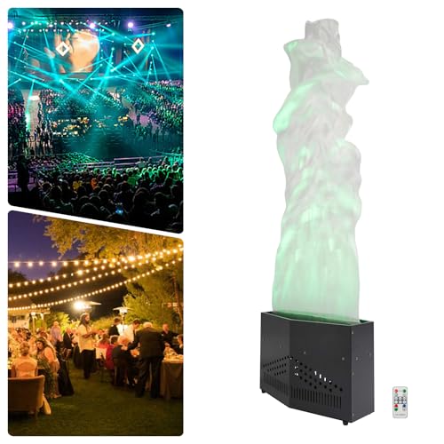 24 LED Fake Fire Flame Light 4.9ft DMX Artificial Fire Lamp Simulated Flame Lamp Effect Remote Control Electric Fake Campfire Lamp for Stage Halloween DJ Disco Party Lighting