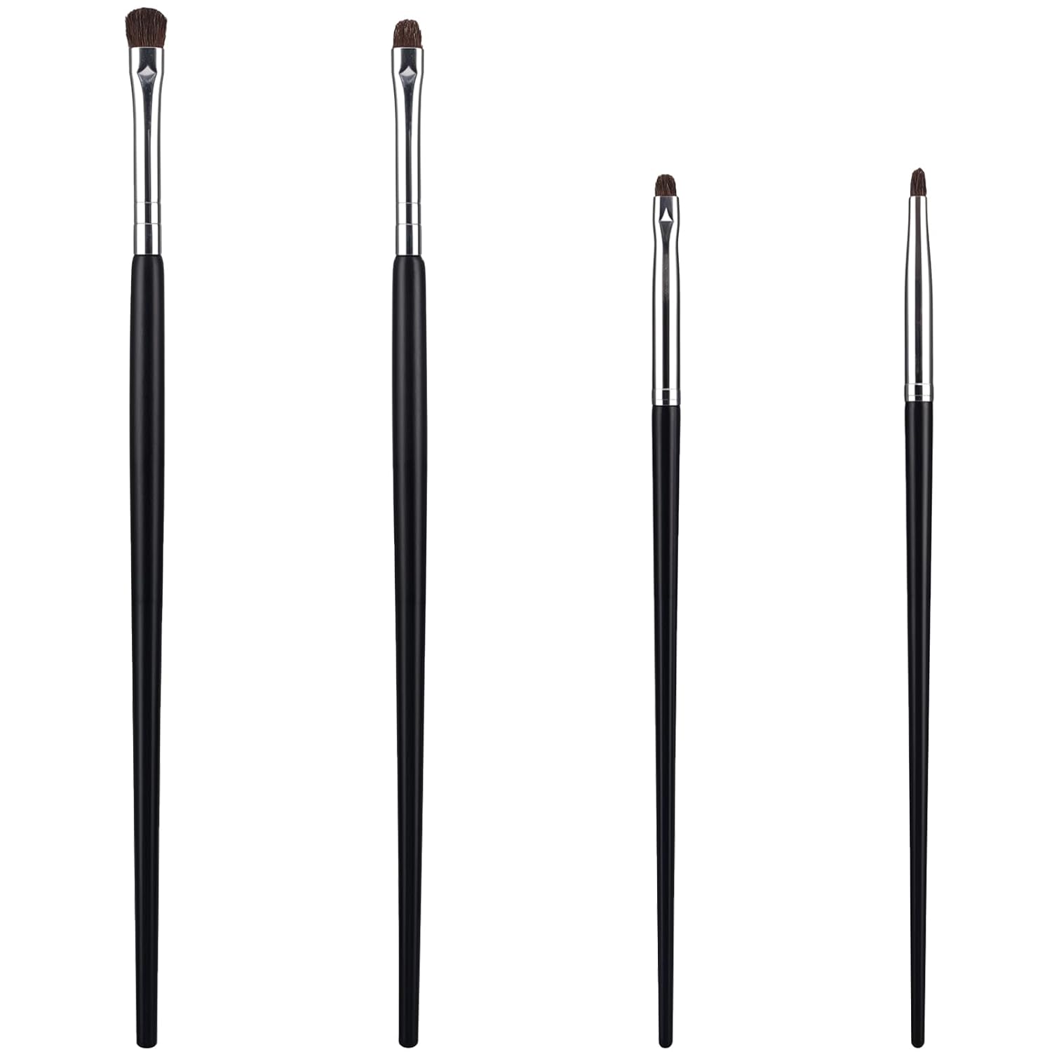 WY LIGHTING LEVEL 8Pcs Eye Makeup Brush Sets Mini Smudge Brush for Eyeliner Eyeshadow Brushes Eyeliner Brushes for Powder Gel Cream Liquid Concealer brush Eyeliner Blending Corner Highlighter Soft Natural Pony Hair