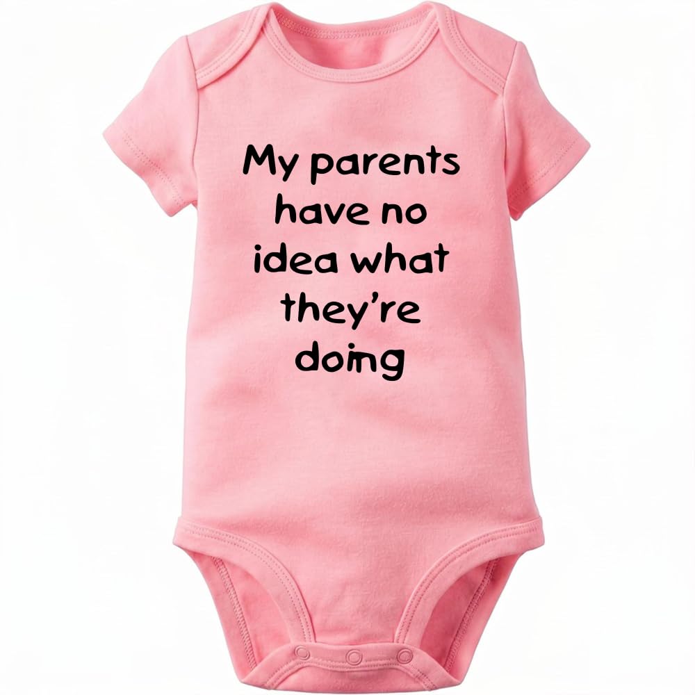 Rocksir Funny Slogan Super Soft Cotton Comfy Baby Short Sleeve Bodysuit