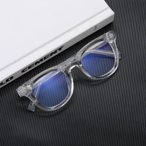 Image of Blue Light Glasses for Woman /Men TR90 Computer Eyeglasses with Anti Eyestrain & UV Glare (Transparent)