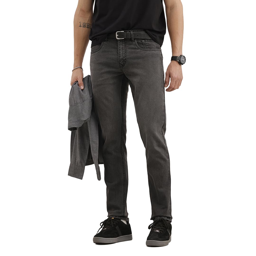 wrogn Men's Slim Fit Jeans | Mid Rise | Jeans for Man-picture-26