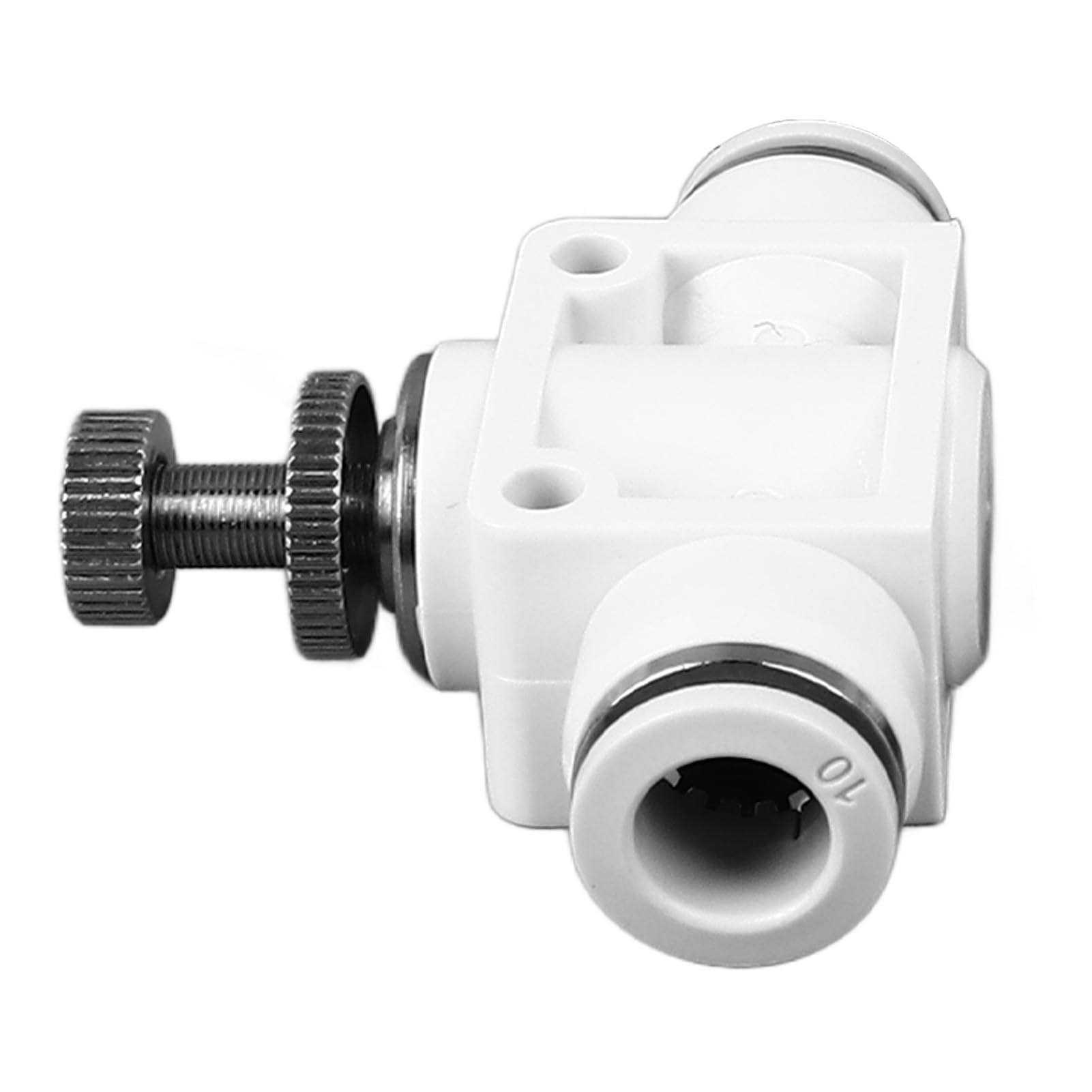 Raccordo per tubo dell'aria regolabile con connettore pneumatico rapido per valvola di controllo del flusso della conduttura Set 25 pezzi Materiale plastico durevole per