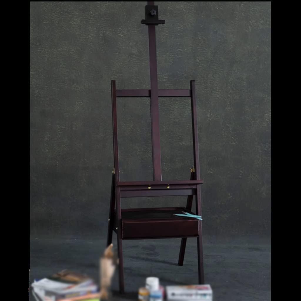 HBJWOV Easel Art Student Stand Type Drawing Board Sketching Oil Painting Sketching Real Display Stand with Drawer(E)