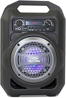 Caixa de som portátil gallon music csp1302 30w cinza sumay