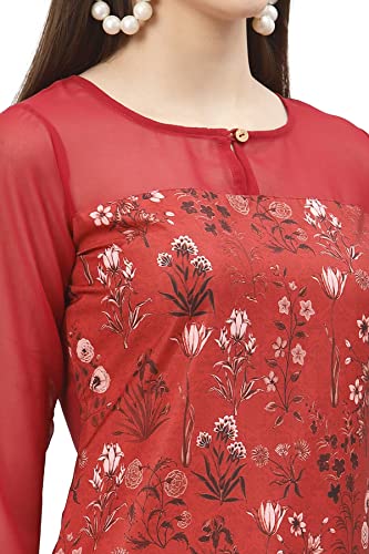 Image of ALC Creation Women's Crepe Straight Printed Kurta