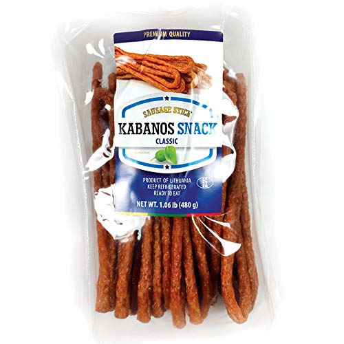 Kabanos Snack Sausage Sticks by Biovela, 1.06 lb | 17 oz