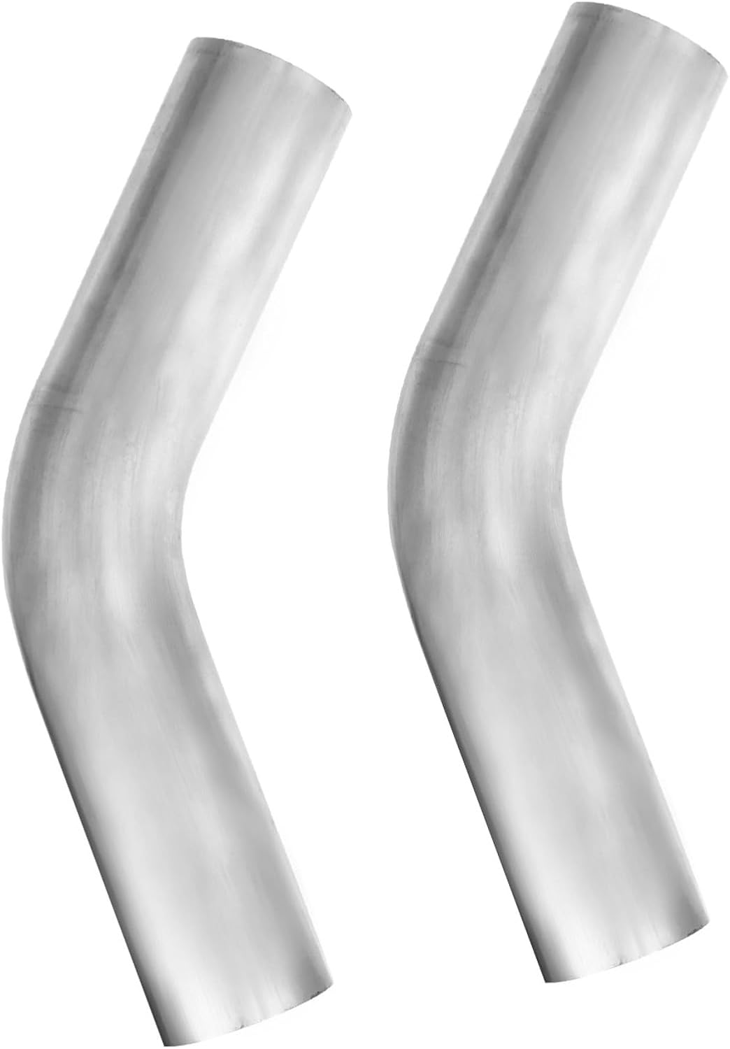 MXA 2.5 in 45 Degree Exhaust Pipe, 2 1/2 Exhaust Bend Tube Stainless Exhaust Pipe,Universal Fit Exhaust Pipe 2 Pack (2.5" (2 Pack))