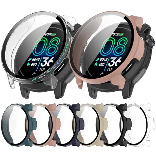 Qsvbeeqj Carcasa de PC con lámina de cristal para PACE Watch Protector de pantalla Reloj Smartwatch Carcasa Carcasa - imagen 2