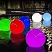 Produktbild Solar Teichlicht Schwimmend, Solarbetriebenes Farbwechselndes Balllicht, IP68 Wasserdichtes Solar Globe Lichts für Pool Whirlpool Bad Spa Badewanne Teich, Dekoratives Nachtlicht für Event Party-2Pcs