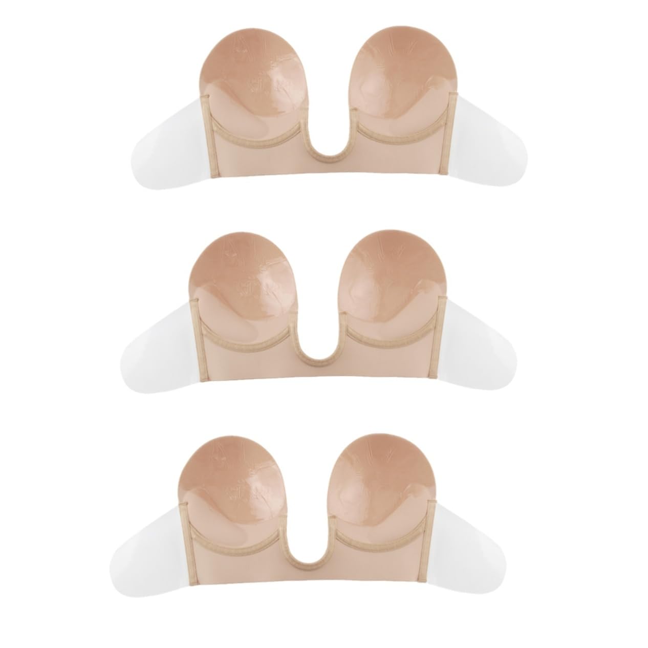 LIFKOME 3 Piezas Cubiertas Adhesivas Bralette Sin Costuras Sujetador Invisible Sin Tirantes Adhesivo Sujetador Sin Tirantes Sujetador Escotado Sujetador Sin Espalda Sujetador Sin Costuras