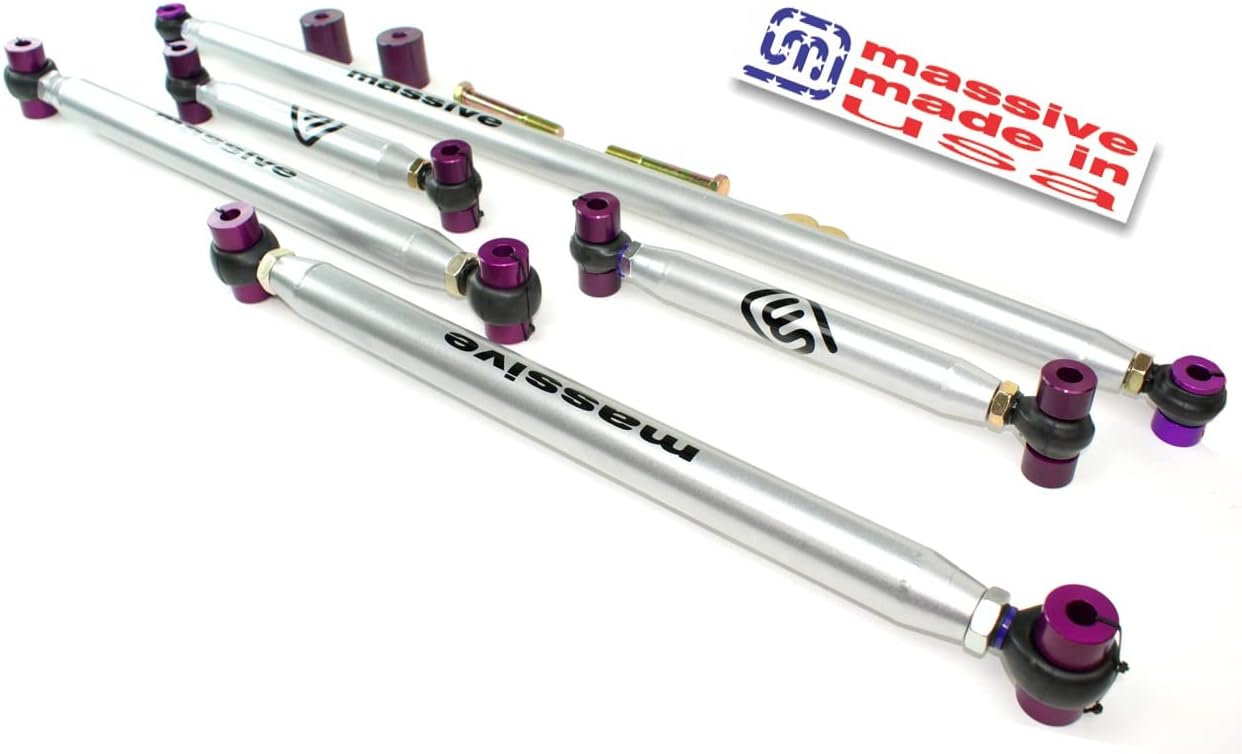 Massive Made in USA Control Arm Kit NEW 21+ compatible with Bronco Full Size Upper Lower Panhard Track Bar Adjustable