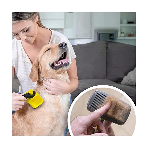 PetBox Self-Cleaning Grooming Brush for Dogs and Cats, Retractable Bristles for Easy Hair and Fur Removal – 7.5″ Size PetBox Self-Cleaning Grooming Brush for Dogs and Cats, Retractable Bristles for Easy Hair and Fur Removal – 7.5″ Size