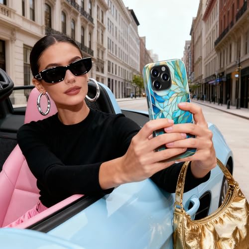 LUHOURI for iPhone 16 Pro Max Case, Wireless Charging Compatible | Dual-Layer Soft Silicone Inner + Hard Outer Shell, Cute Wildflower Design, Protective Phone Cover for Women Girls - image 4