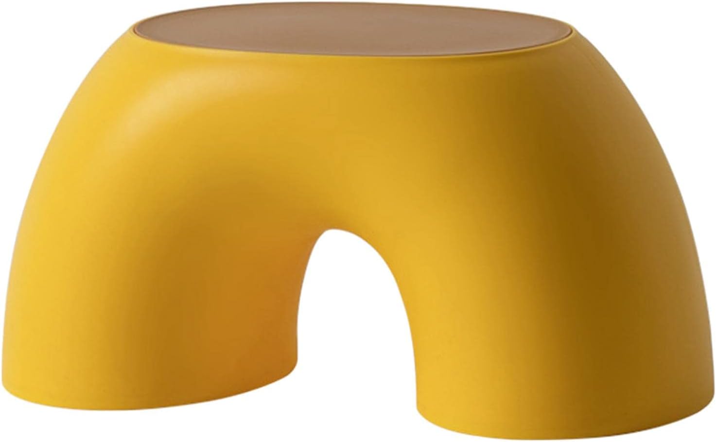 Chair, Kids Chair for Boys and Girls, Arched Design for Indoor and, Material Stool for Kids, Yellow