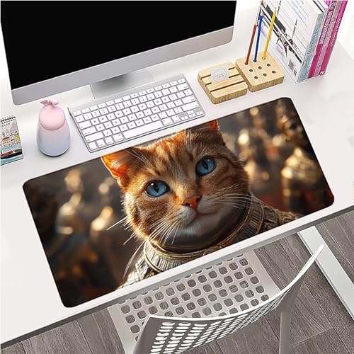 Mouse pad orange grand format imperméable pour setup gaming PC - 2