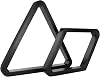 GSE Games & Sports Expert Deluxe Heavy Duty Solid Wood Billiard 8-Ball Triangle / 9-Ball Diamond Pool Ball Racks for 2-1/4 Pool Balls, Billiards Accessories