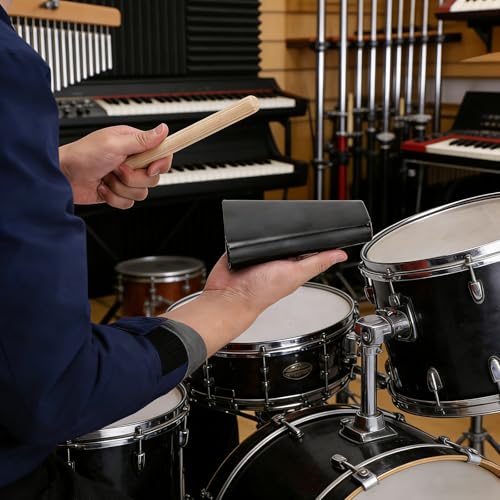 image for Gabrella 6 Inch Metal Cowbell with Wooden Stick, Percussion Instrument