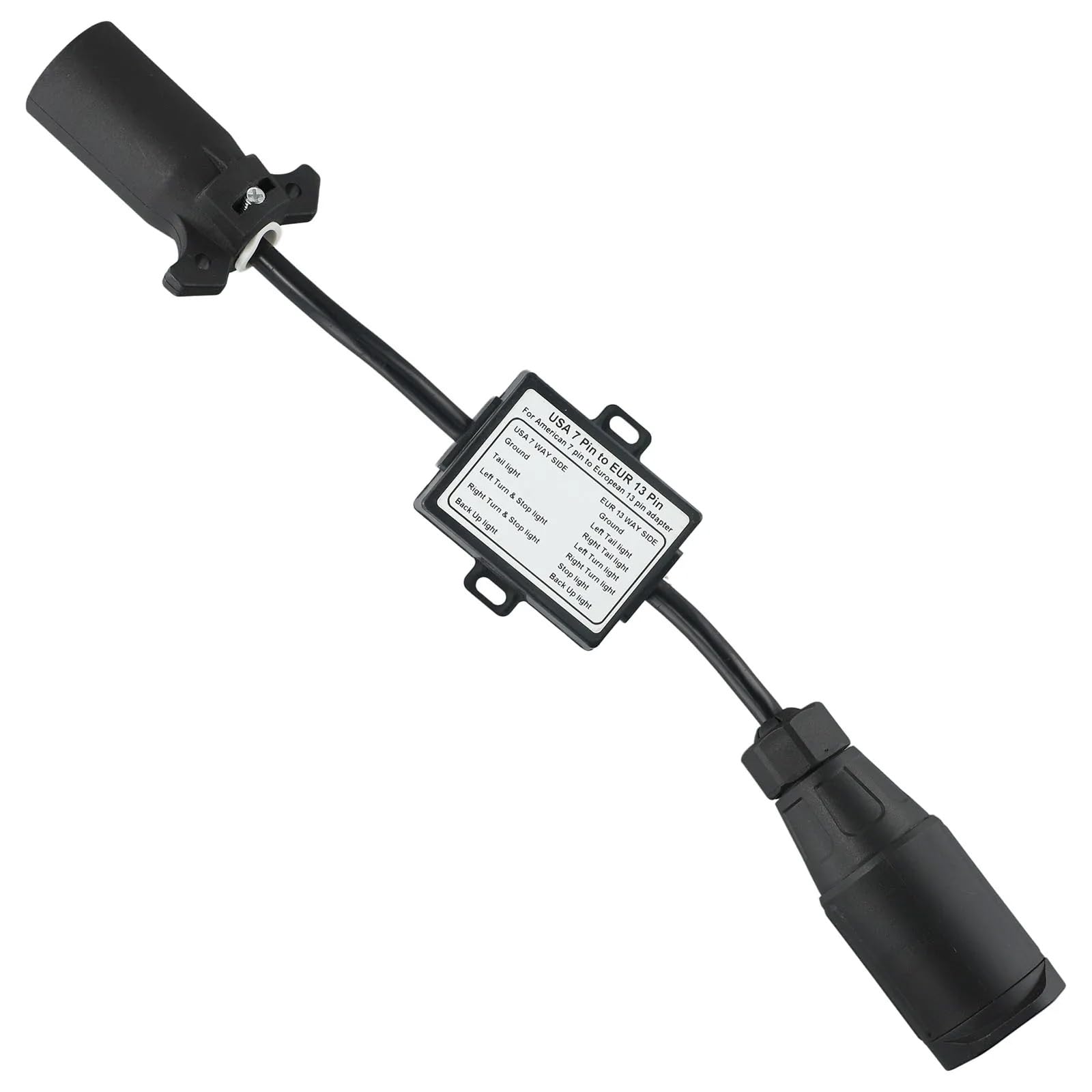 Leichter 7-poliger auf 13-poliger Adapterstecker für effiziente Anhänger und Wohnmobil Konnektivität, stabile Signalübertragung, Anhängerstecker Adapter