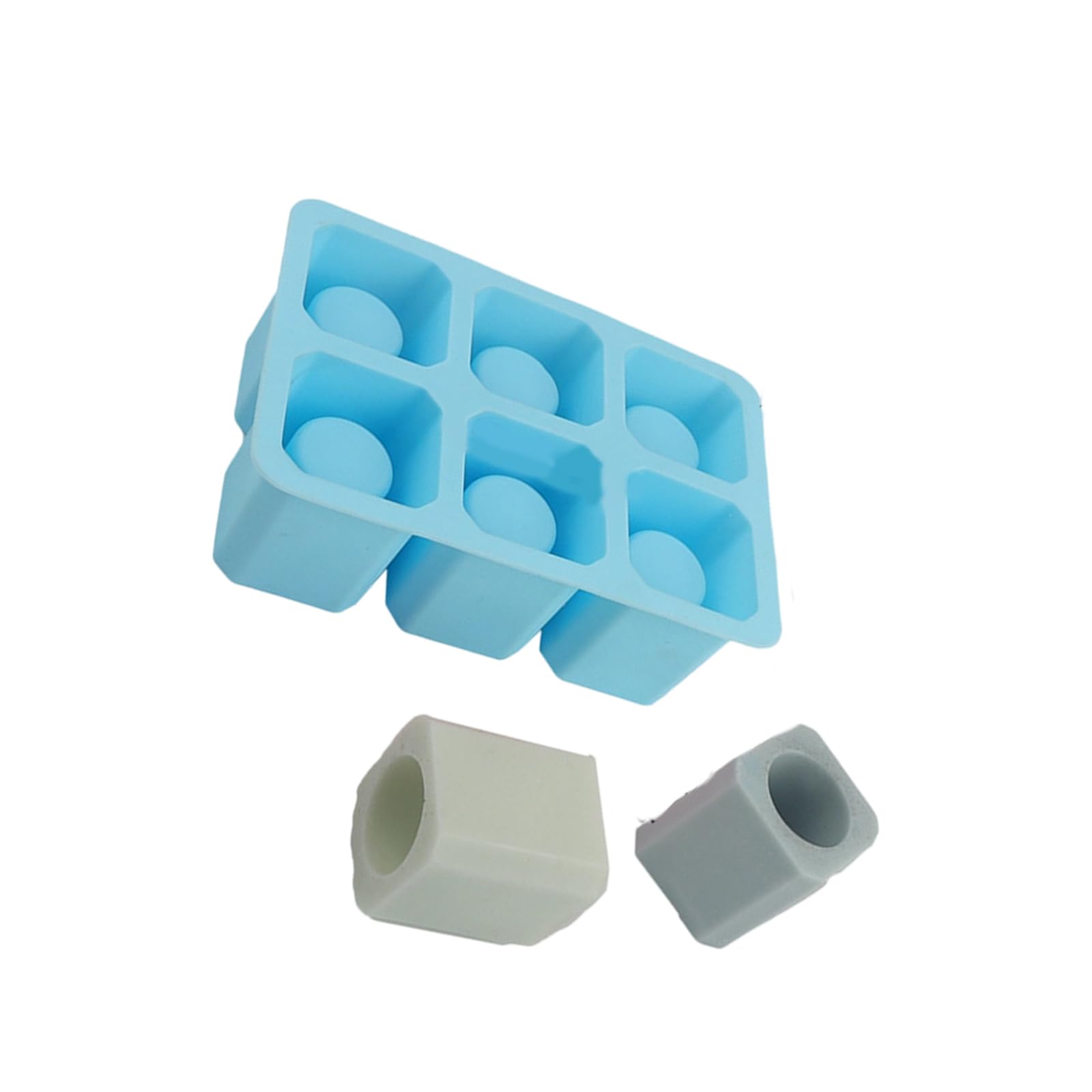 Aqvjd Efficient Silicone Ice Block Tray with 6 Hollow Cups Summers Drink Accessories Ideal for Chilling Beverages and Parties Season Drink Accessories