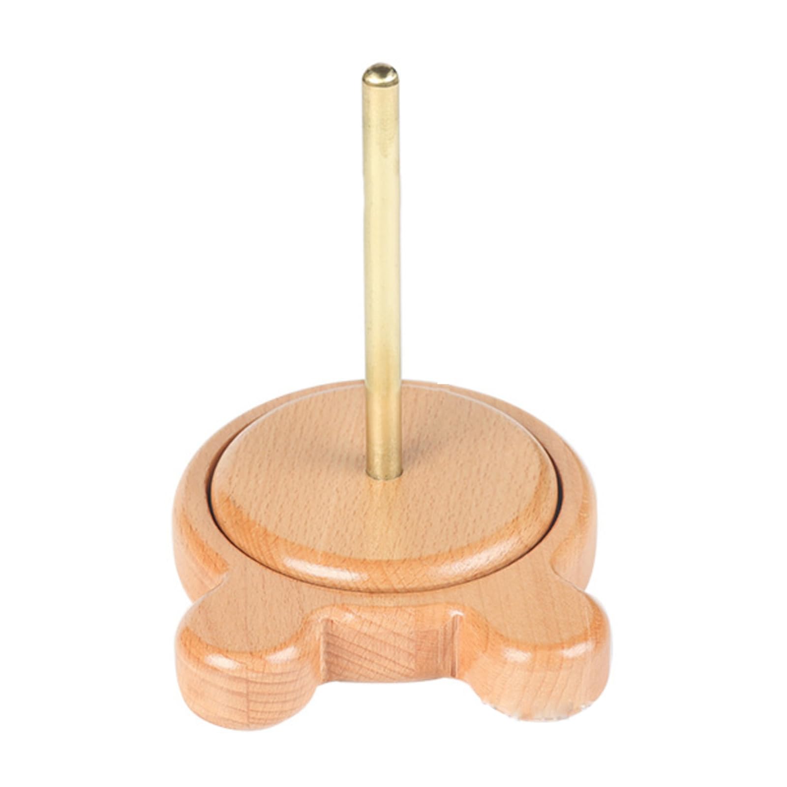 Porte-fil en bois au mécanisme tourbillonnant pour vos soirées tricot
