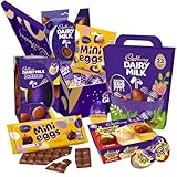Cadbury Family Easter Egg Hunt Chocolate Gift in a Cadbury Gifts Branded Gift Box. Includes Creme Egg, White Creme Egg, Mini eggs, Dairy Milk Eggs and more.