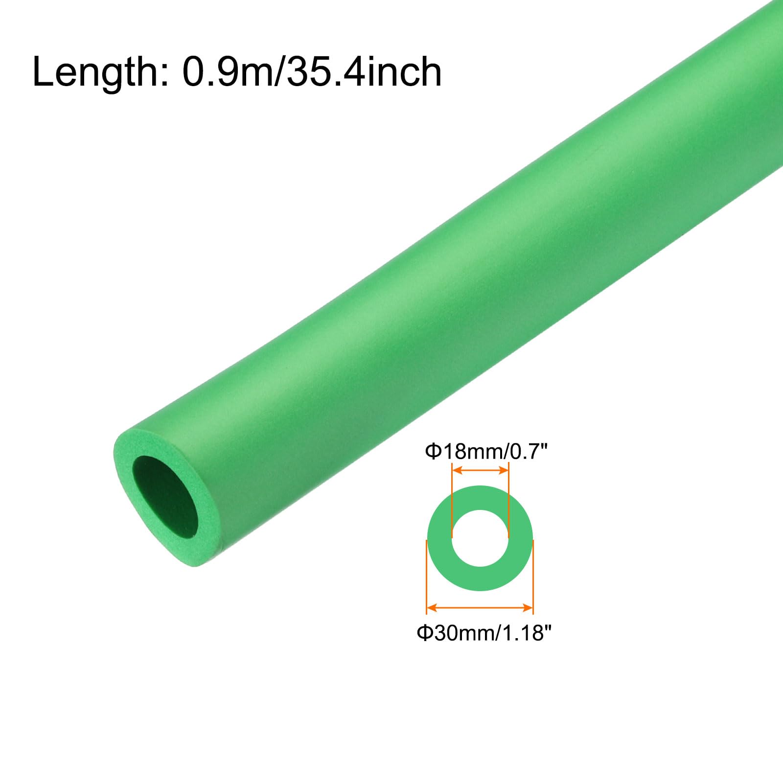Rebower 18mm ID Pipe Insulation Tubing 6mm Thick Heat Preservation Foam Tube - Image 2