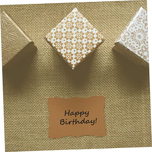 VILLCASE 10 Pçs Cartão Kraft Cartões De Lugar Em Branco Papel De Embrulho De Casamento Decoração Ret