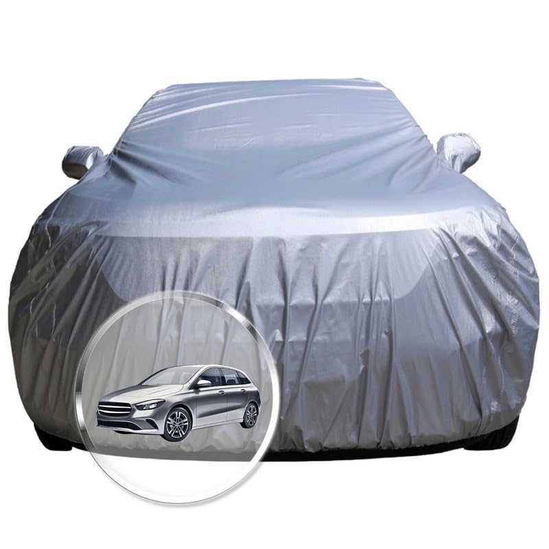 Image of NEODRIFT 'CrystalTech' Car Cover for Mercedes B Class (100% Water-Resistant, All Weather Protection, Tailored Fit, Multi-Layered & Breathable Fabric) (Colour: Crystal Silver)