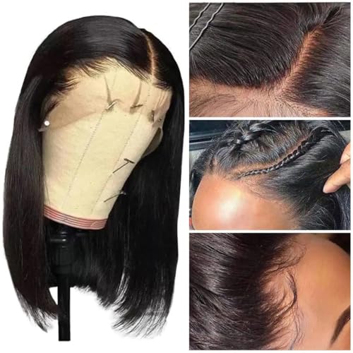 Deep wave perruques cheveux humains au fini naturel 14 pouces #P427 - 4