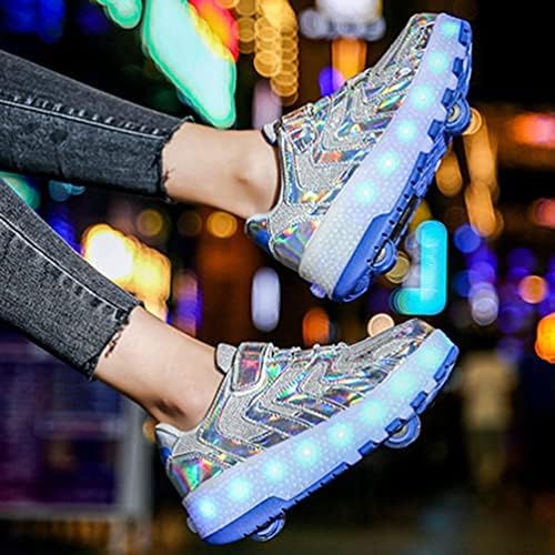 Scarpe Da Ginnastica Baby Shark Rosa Con LED Per Bambine - Con Chiusura Facile A Strappo