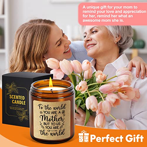 Mothers Day Gifts From Daughter Son, Birthday Gifts For Mom, Best Mom Gifts,Funny Mom Present, Unique Candles Gifts For Mother Women, Lavender Candles(Brown) #TOP2