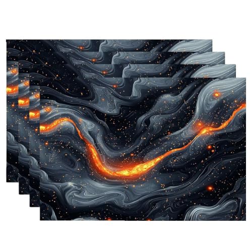 Set de Table Lavable Antidérapant Rectangulaire Résistant à la Chaleur - 2