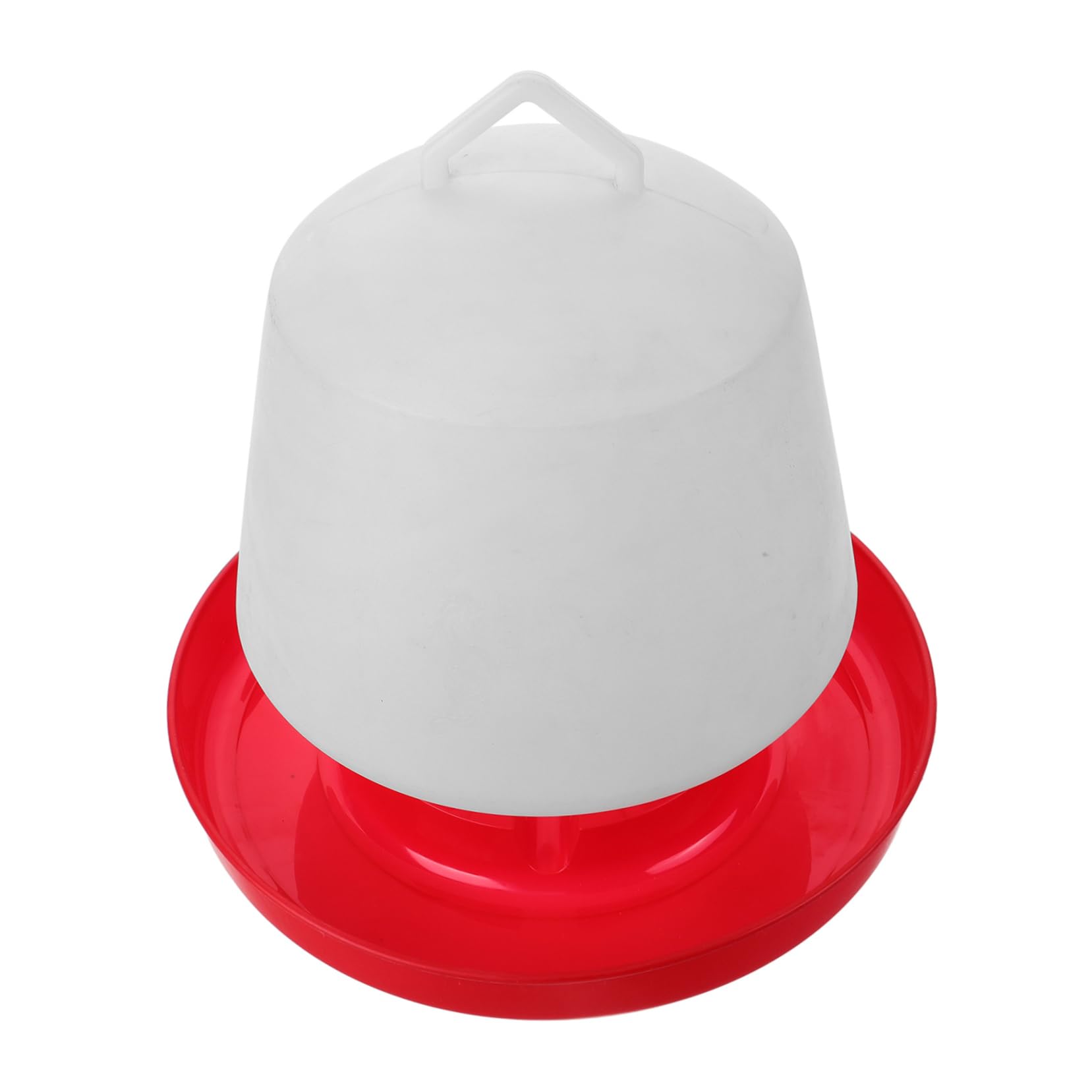 Mangiatoia per Polli in Plastica Bianca, Resistente Agli Urti | Forma a Vaschetta per Uso Esterno, Adatta a Galline e Piccioni, Design Creativo e Pratico