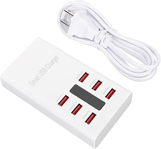 Uonlytech 6 Carregador De Telefone Celular Carregador Hub De Carregamento Para Vários Dispositivos Estação De Carregamento De Vários Dispositivos Carregadores Móveis Carregador De Vários