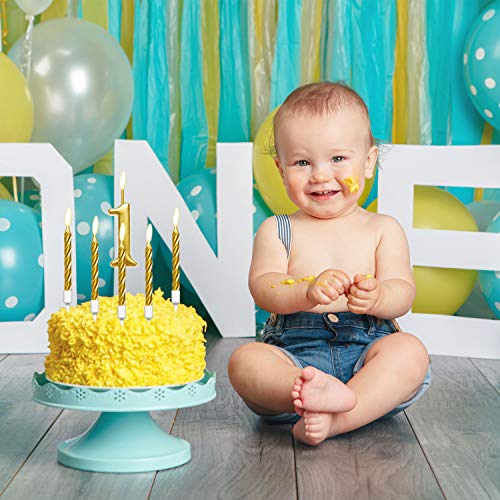 10 Pezzi Candele a Spirale con Portacandele per