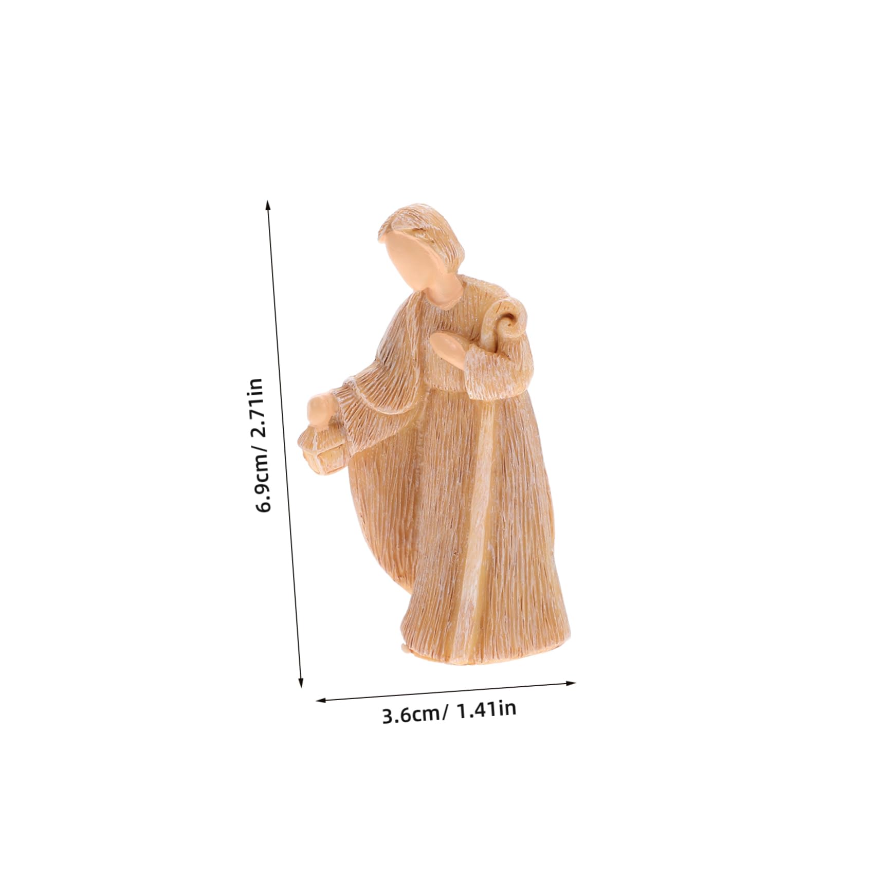 POPETPOP Decoración del Pesebre De Resina Nacimientos Esculturas del Nacimiento De Jesús Pequeñas Figuras De Jesús para Escritorio Figuras Decorativas Natividad Decoraciones Navideñas Hogar