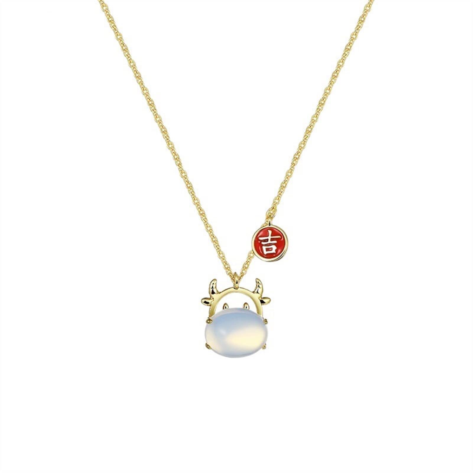 Collier bœuf mignon argent 925 le cadeau idéal de bon augure - 7