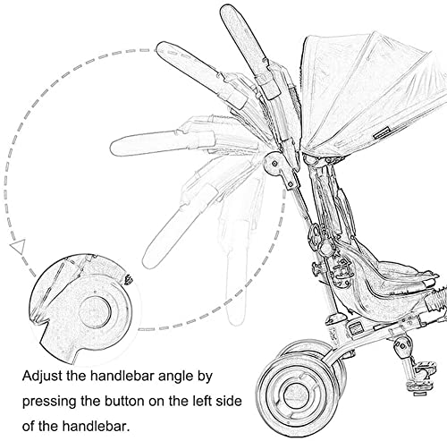 NUBAO Dreiräder Für Kinder ab 1 Kinder im Freien Erholung Trike Kind 3 in 1 Schatten Dreiräder 1-6 Jahre alt Mädchen… – Bild 5