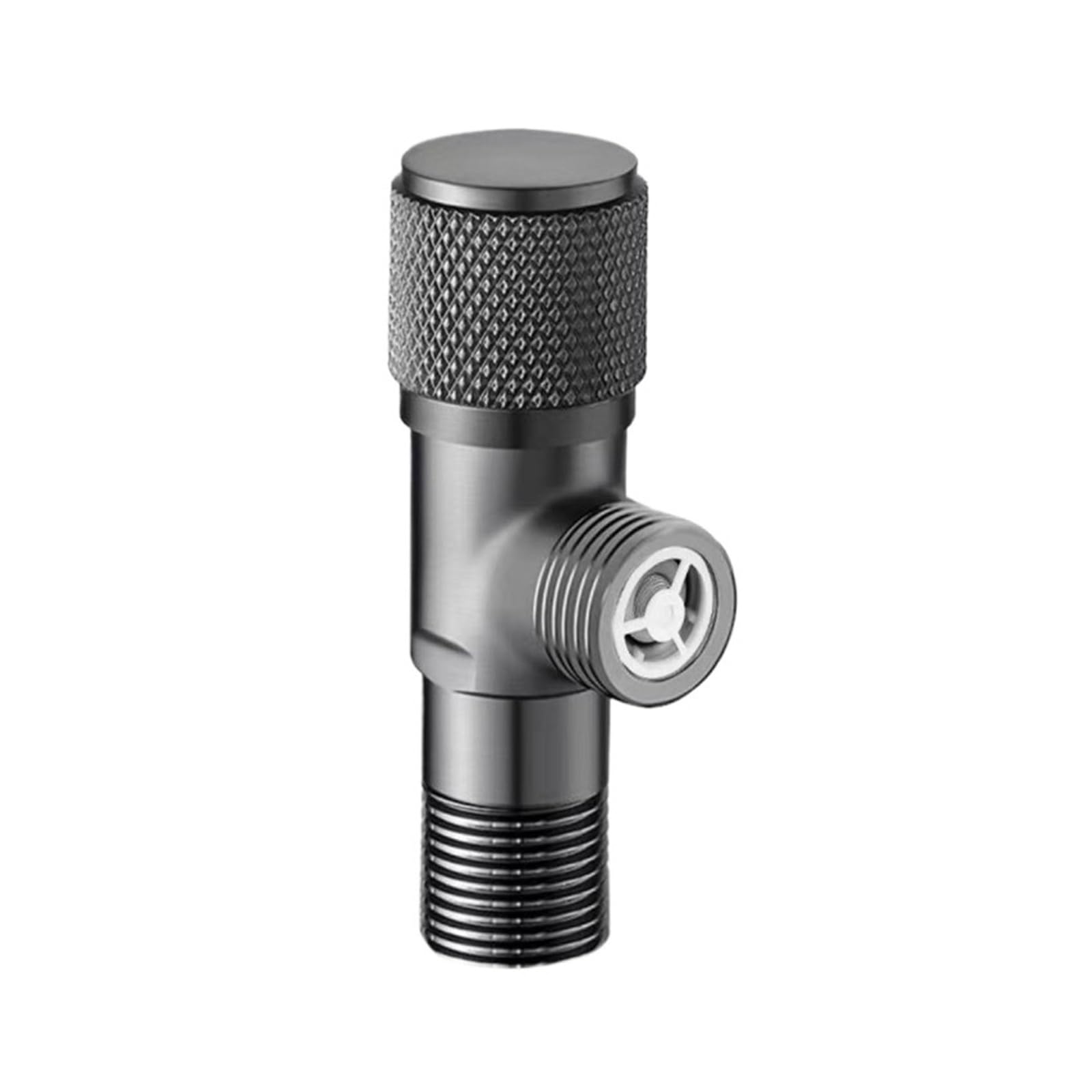 Bvhisehp Gun Grey 1 Gun Grey Anti Backflow Angle Valve Check Valve Wall Mounted Water Stop Valve For Bathroom Bidet